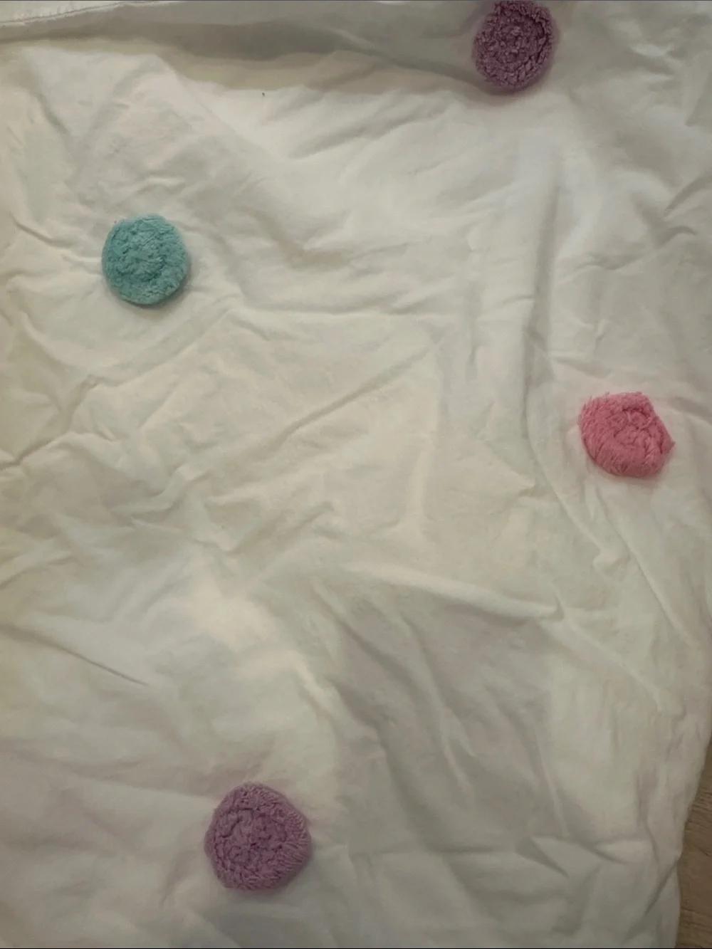 Zoey Pom-Pom Cotton Duvet Cover & Sham Twin